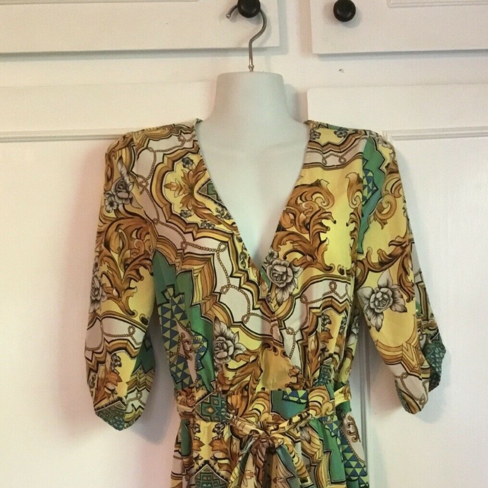 Ark & Co. NWT Scarf Print Romper S